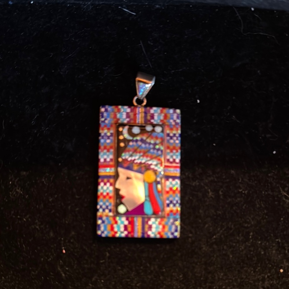 Colorful Rectangular Pendant